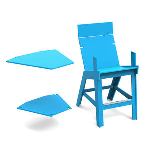 Lollygagger Hi-Rise Armless Chair With Bridge 40