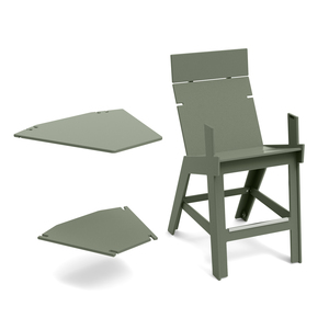 Lollygagger Hi-Rise Armless Chair With Bridge 40
